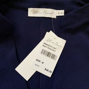 All in Favor Navy Blue Dress Size M